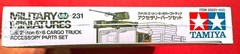 Tamiya 1/35th 2½ ton 6×6 USA Cargo Truck Accessory Parts Set 35231 MM 231 SEALED