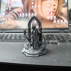 3D Printed Female archer samurai Statue Unpainted