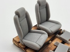 Custom Muscle Car Diamond Stitch seats for 1/24 and 1/25 scale model cars 2pac