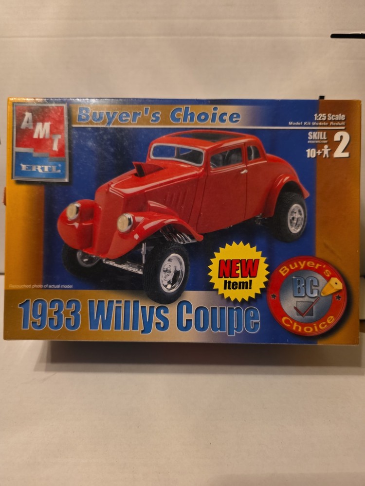AMT ERTL Buyer’s Choice 1933 Willys Coupe 1:25 Scale Sealed Box Model Kit