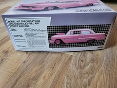 Vintage 1991 AMT 1955 Chevrolet Bel Air Street Machine 1:25 Scale Model Kit 6001