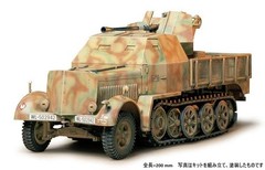 Tamiya 1/35 Military Miniature No. 144 German 8-Ton Half-Track a 3.7 cm Model 37