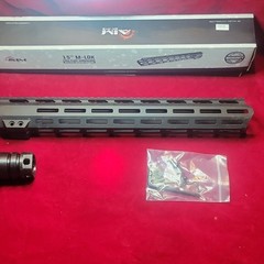 15″ Handguard Black and a hess bank truck