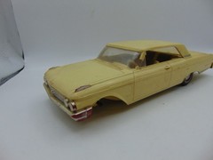 Vintage 1962 Ford Galaxie 500 Dealer Promo Model Parts Car Missing Wheel