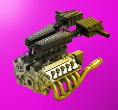 Lamborghini Huracan V10 engine / 3D 8 12 18 24 Tamiya Revell Monogram AMT IXO