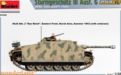 MINIART 35338 1/35 Scale StuG III Ausf. G Ausf 1943 Alkett Prod. Interior Kit
