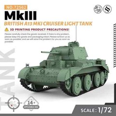 SS72562 1/72 25mm Military Model Kit British A13 MKI Cruiser MkIII Light Tank