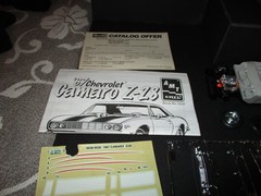 Vintage/AMT/Partial/Plastic/Built/Model(1967/CAMARO.Z/28/PARTS/LOT)1995/Nice
