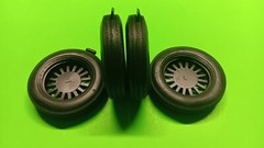 69 1969 Chevy Camaro Z28 1/12 Rally Rims Derby Cap Wheels Firestone Tires Backs