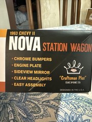 1963 Chevy II Nova Station Wagon 1/25 Scale Model Kit AMT Craftsman Plus Series