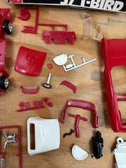 1979 Vintage AMT ’57 T-BIRD From Tv Series VEGAS #3105 1:25 Partially Built
