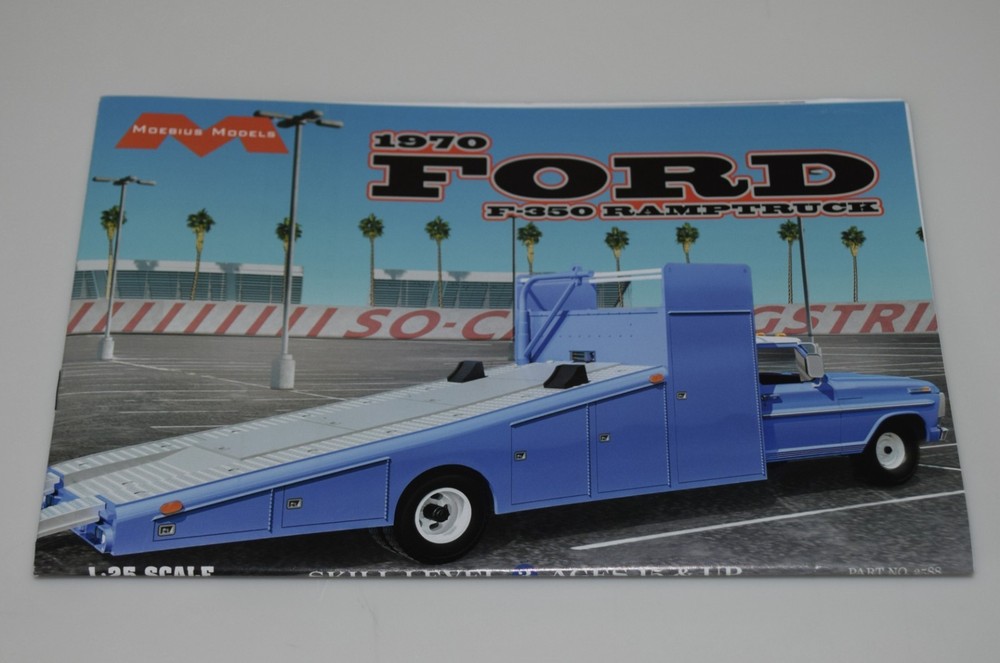 MOEBIUS 1970 FORD F-350 RAMPTRUCK 2588 ⭐PARTS⭐ INSTRUCTION BOOKLET 1:25