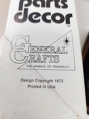 Vintage General Crafts Parts Decor Car Model Kit No 2905 Antique Auto 1972