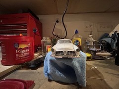 Moebius Models Chrysler 300 (1955 Stock Car Winner) 1:25 Scale (Built Model)