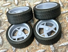 Resin 20 Inch Retro “Boyd’s G1 Gotcha 1” Model car Wheels/Tires 1/24 1/25 scale