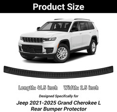 Rear Bumper Protector for 2021-2025 Jeep Grand Cherokee L Accessories