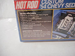 Vintage Revell Hot Rod Custom ’54 Chevy Sedan #7113 Model Kit 1/25 NOS