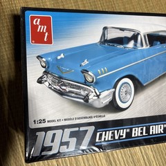 1957 Chevy Bel Air 1:25 Scale AMT 638 #AMT 638M/12 New Sealed Plastic Model Kit