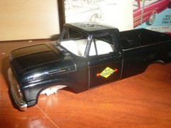 complete rare amt unibody 1962 ford truck kit # k-132-200 missing custom decals