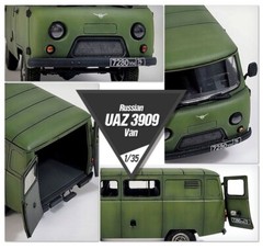 [NEW] 1/35 RUSSIAN UAZ 3909 VAN OLD CAR VEHICLE PLA MODEL DIECAST ACADEMY 13552