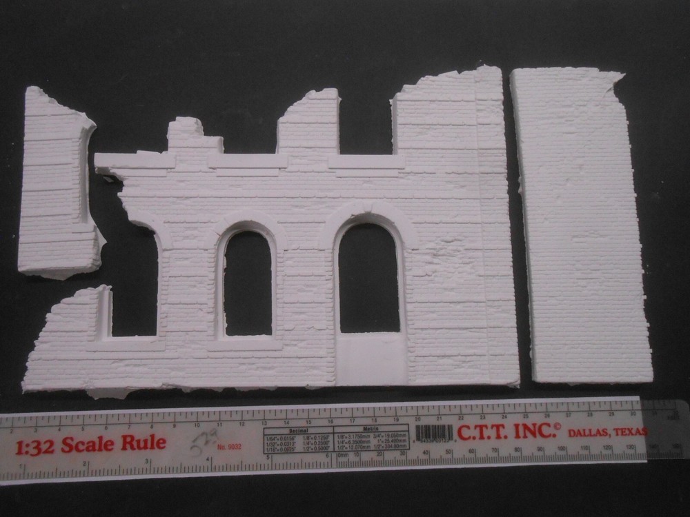 1/35 Diorama Accessories Ruins Building Wall Castings Rubble Dioramas Plus
