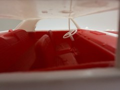 1964 Ford (sort of) Police 2door Hardtop 1/25 GAY TOYS Red/White Plastic Coaster