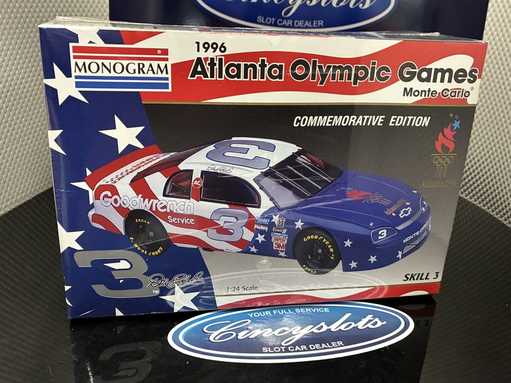 1996 Monogram Atlanta Olympic Games Monte Carlo Model kit Dale Earnhardt Sealed