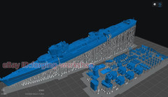 3D Printed 1/700 US Allen M. Sumner class Destroyers Unpainted /Waterline