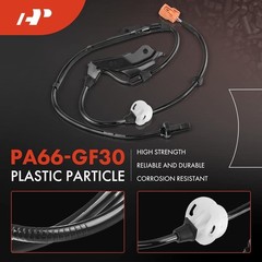 A-Premium Front Left/Right ABS Wheel Speed Sensor Pair Kit for 2003-2007 Honda