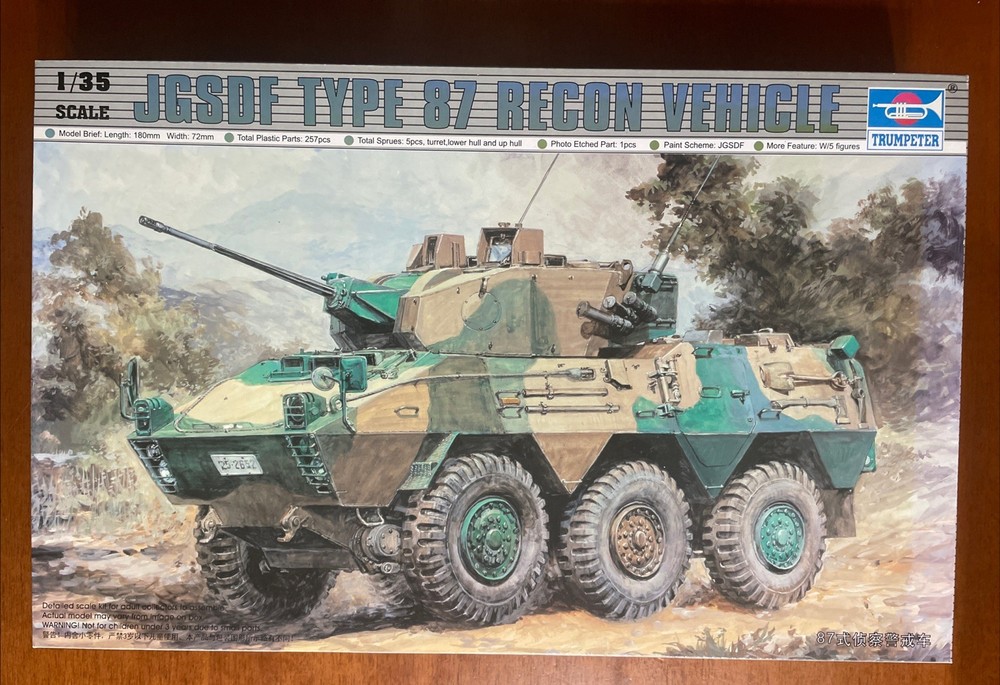 JGSDF Type 87 Recon Vehicle – 1/35 Scale Trumpeter Unassembled AFV Kit#327