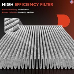 A-Premium 2-PC Cabin Air Filter with Activated Carbon Compatible with Hyundai