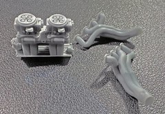 TWO LANE BLACKTOP 55 CHEVY 3D PARTS CONVERSION FOR AMT 55 CHEVY KIT