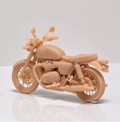 1/64 T120 Classic Retro Motorcycle Model Scene Accessories Colorless 1pc