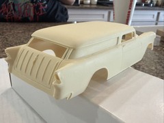 JIMMY FLINTSTONE 1955 CHEVY CHOPPED WAGON RESIN BODY! CIRCA 90’s-2000’s! VMCP!