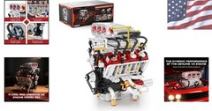 Realistic V8 Engine Model Kit – 2347 PCS for Kids & Adults, Perfect STEM Gift