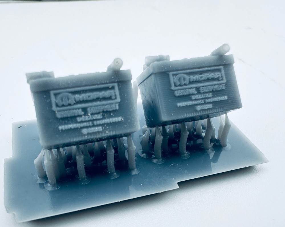 Mopar batteries set of 2 model cars
