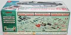 AMT TROPHY SERIES ’49 MERCURY 3 in 1 CUSTOMIZING KIT 1/25 black plastic