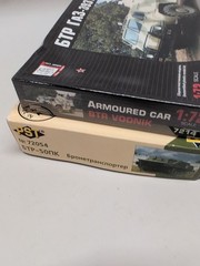 Lot(2) 1:72 Military Vehicles GRAN LTD 39371 ARMORED CAR PST 72054 BTR-50PK