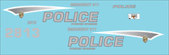 1/24 Powder Springs Georgia Police Department Waterslide Decals