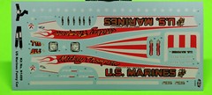 Decal Sheet Instruction 1/16 Mickey Thompson US Marines Grand Am Funny Car