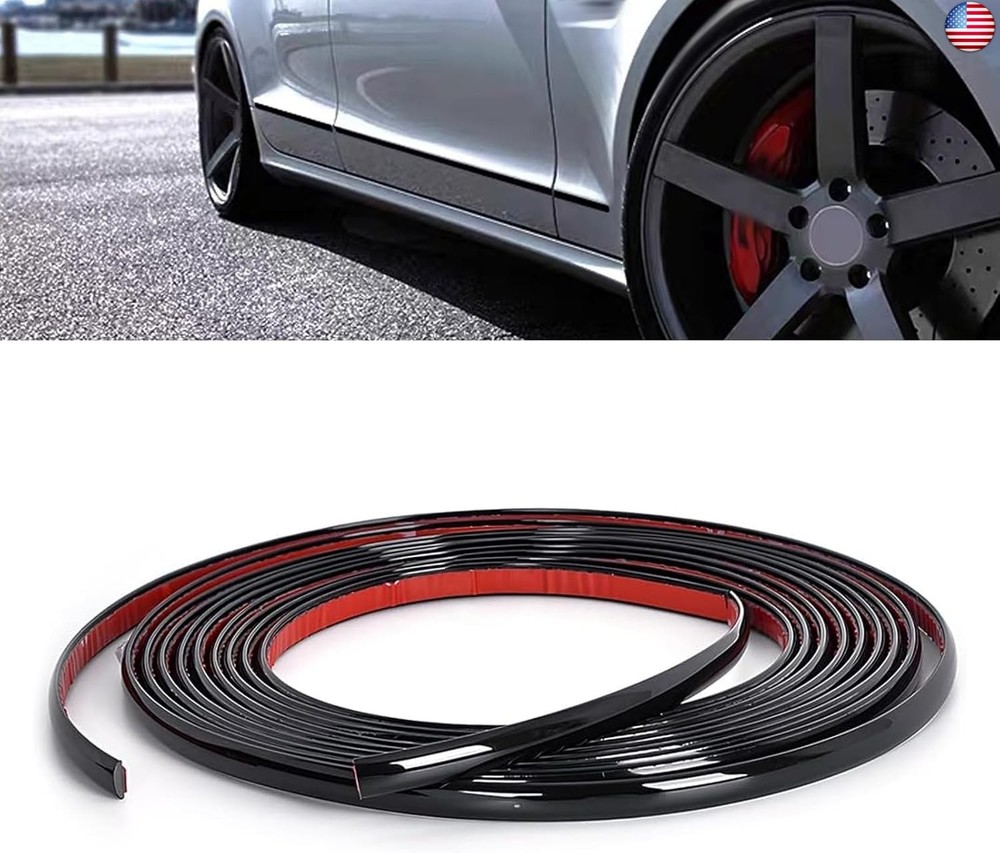 MLY 43FT Car Trim Molding, Glossy Black Car Exterior and Interior Molding Trim,
