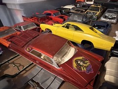 Lot Of 37 Vintage Junkyard Model Parts & Bodies Chargers ‘57 Chevy Impala Monte