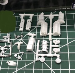 427 454 Chevy Pro Stock Race ENGINE W Tunnel Ram NO Headers 1:25 LBR Model Parts
