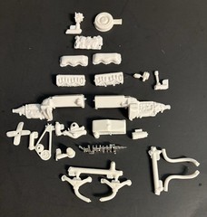 58 Chevy Impala STOCK 348 cu in ENGINE 232 1649 AMT Model Car Parts COMBINE