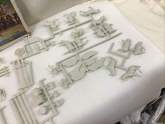 Vintage UPC Western Figures Model Kit Cowboys Animals Guns Fence