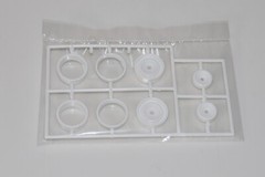AMT DODGE L-700 & RACE CAR TRAILER 1368/06 ⭐PARTS⭐ L-700 INNER WHEELS 1:25