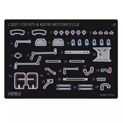 Great Wall Hobby L3527 1/35 German Motorcycle R75 & KS750