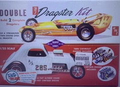 Fiat Double Dragster ROLL BAR 145 1628 AMT Model Car Parts COMBINE PARTS SAVE $