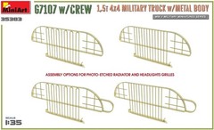 MiniArt MIN35383 1:35-G7107 w/Crew 4×4 Cargo Truck w/Metal Body, Molded Color