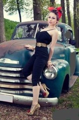 55Chevy57 Built Pickup Truck Race Car Wagon Vintage Classic Metal1950Model Promo